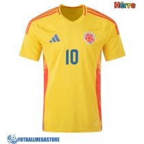 Fotballdrakt Herre Colombia James Rodriguez #10 Hjemmedrakt Copa America 2024 Kortermet